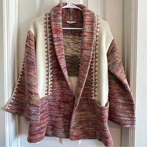 Multicolor Knit Women's Cardigan